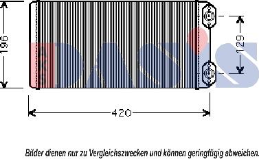 AKS Dasis 289020N - Теплообмінник, опалення салону autocars.com.ua