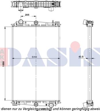 AKS Dasis 290016S - Радіатор, охолодження двигуна autocars.com.ua