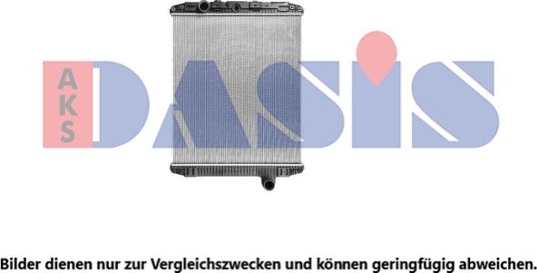 AKS Dasis 290080S - Радіатор, охолодження двигуна autocars.com.ua