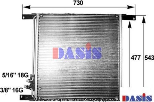 AKS Dasis 292020N - Конденсатор, кондиціонер autocars.com.ua