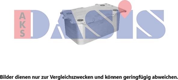 AKS Dasis 296004N - Масляний радіатор, рухове масло autocars.com.ua