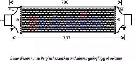 AKS Dasis 307004N - Интеркулер autocars.com.ua