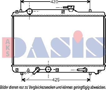 AKS Dasis 320004N - Радіатор, охолодження двигуна autocars.com.ua