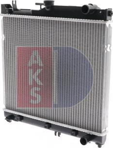AKS Dasis 320005N - Радіатор, охолодження двигуна autocars.com.ua