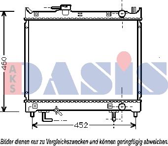 AKS Dasis 320011N - Радіатор, охолодження двигуна autocars.com.ua