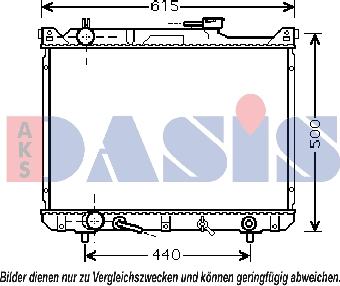 AKS Dasis 320023N - Радіатор, охолодження двигуна autocars.com.ua