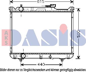 AKS Dasis 320026N - Радіатор, охолодження двигуна autocars.com.ua