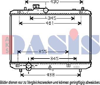 AKS Dasis 320032N - Радіатор, охолодження двигуна autocars.com.ua