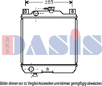 AKS Dasis 320050N - Радіатор, охолодження двигуна autocars.com.ua
