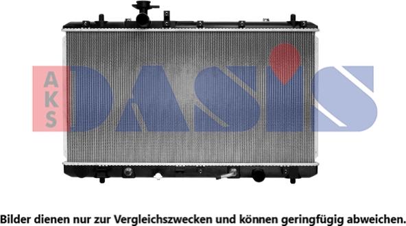 AKS Dasis 320056N - Радіатор, охолодження двигуна autocars.com.ua