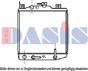 AKS Dasis 320330N - Радіатор, охолодження двигуна autocars.com.ua