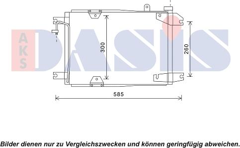 AKS Dasis 322031N - Конденсатор, кондиціонер autocars.com.ua