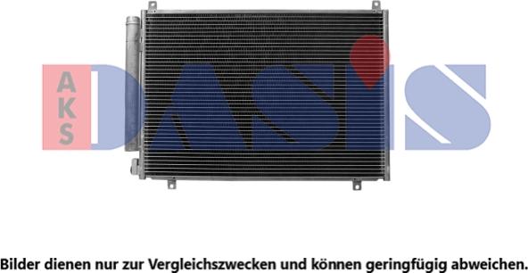 AKS Dasis 322035N - Конденсатор, кондиціонер autocars.com.ua
