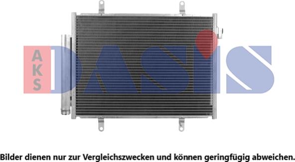 AKS Dasis 322037N - Конденсатор, кондиціонер autocars.com.ua