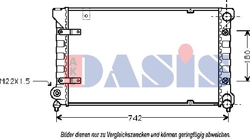 AKS Dasis 330001N - Радіатор, охолодження двигуна autocars.com.ua