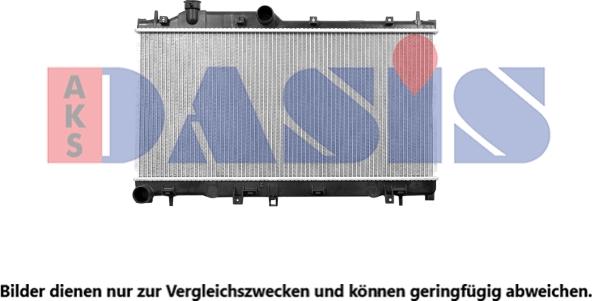 AKS Dasis 350048N - Радиатор, охлаждение двигателя autodnr.net