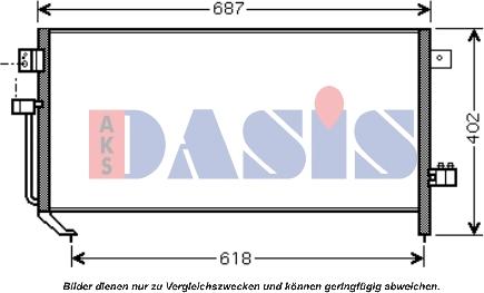 AKS Dasis 352008N - Конденсатор, кондиціонер autocars.com.ua