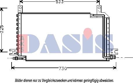 AKS Dasis 352010N - Конденсатор, кондиціонер autocars.com.ua
