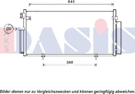 AKS Dasis 352017N - Конденсатор, кондиціонер autocars.com.ua