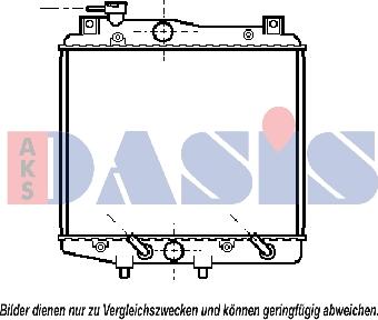 AKS Dasis 360015N - Радіатор, охолодження двигуна autocars.com.ua