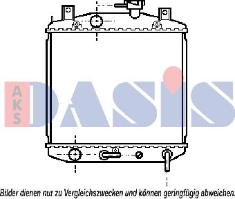 AKS Dasis 360110N - Радіатор, охолодження двигуна autocars.com.ua