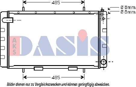 AKS Dasis 370510N - Радиатор, охлаждение двигателя autodnr.net