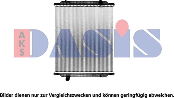 AKS Dasis 390008SXB - Радиатор, охлаждение двигателя autodnr.net