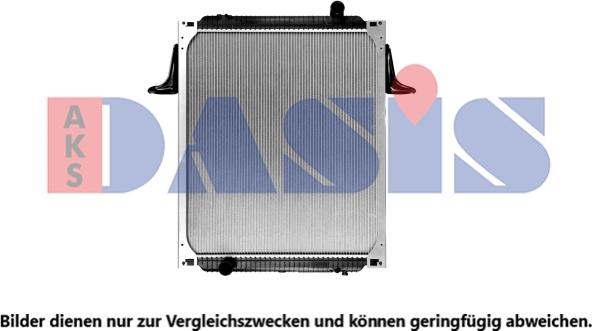 AKS Dasis 390008X - Радиатор, охлаждение двигателя autodnr.net
