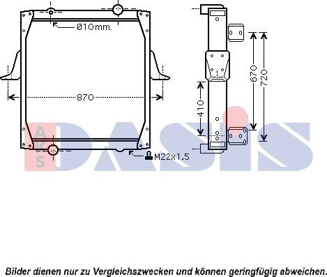 AKS Dasis 390013N - Радіатор, охолодження двигуна autocars.com.ua