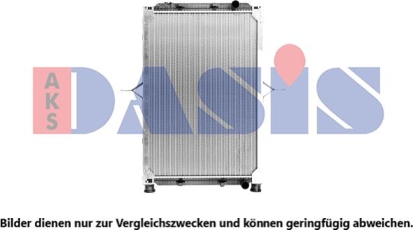AKS Dasis 390028X - Радиатор, охлаждение двигателя autodnr.net