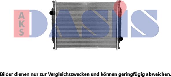AKS Dasis 390052S - Радіатор, охолодження двигуна autocars.com.ua