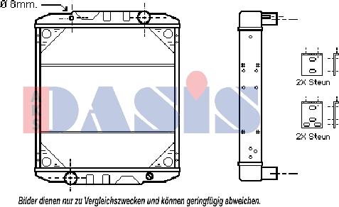 AKS Dasis 390400N - Радіатор, охолодження двигуна autocars.com.ua