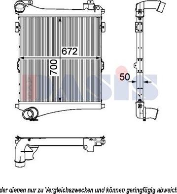 AKS Dasis 397018N - Интеркулер autocars.com.ua