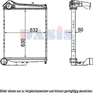 AKS Dasis 397021N - Интеркулер autocars.com.ua