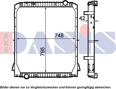 AKS Dasis 400043N - Радиатор, охлаждение двигателя autodnr.net