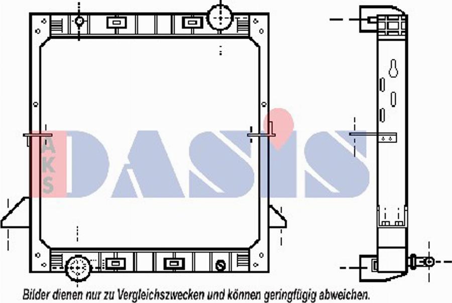 AKS Dasis 400210T - Радіатор, охолодження двигуна autocars.com.ua