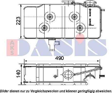 AKS Dasis 401020N - Компенсаційний бак, охолоджуюча рідина autocars.com.ua