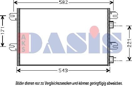 AKS Dasis 402003N - Конденсатор кондиционера autodnr.net