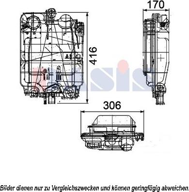 AKS Dasis 404000N - Компенсаційний бак, охолоджуюча рідина autocars.com.ua