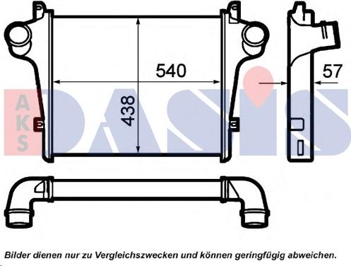 AKS Dasis 407000N - Интеркулер autocars.com.ua