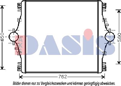 AKS Dasis 407004N - Интеркулер autocars.com.ua