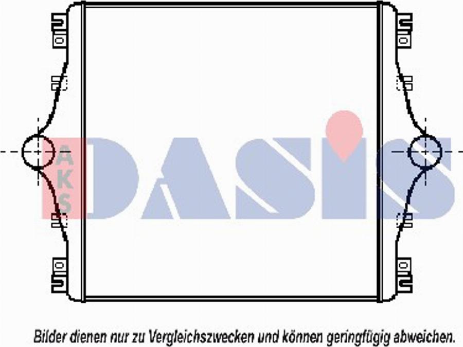 AKS Dasis 407070T - Интеркулер autocars.com.ua