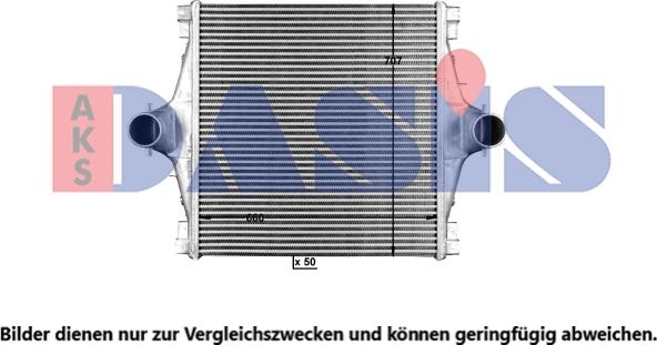 AKS Dasis 407070X - Интеркулер autocars.com.ua