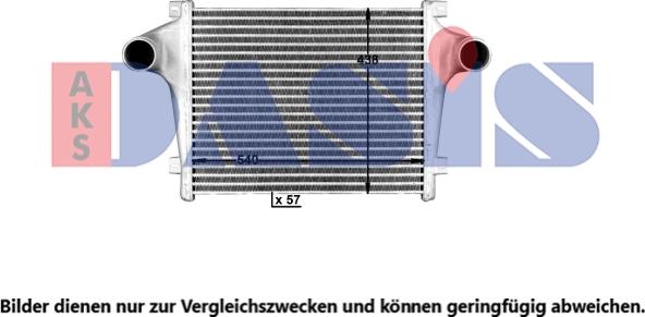AKS Dasis 407130X - Интеркулер autocars.com.ua