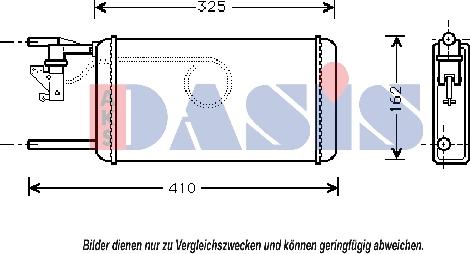 AKS Dasis 409005N - Теплообмінник, опалення салону autocars.com.ua