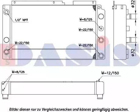 AKS Dasis 440122N - Радіатор, охолодження двигуна autocars.com.ua