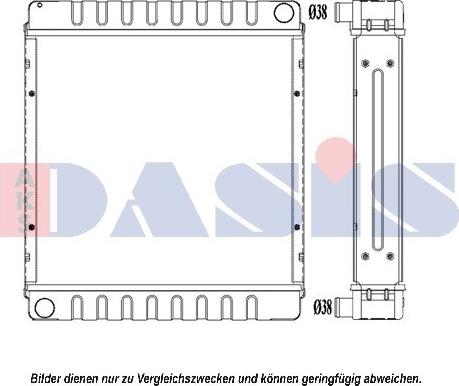 AKS Dasis 440218N - Радіатор, охолодження двигуна autocars.com.ua