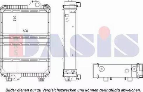 AKS Dasis 440552N - Радіатор, охолодження двигуна autocars.com.ua