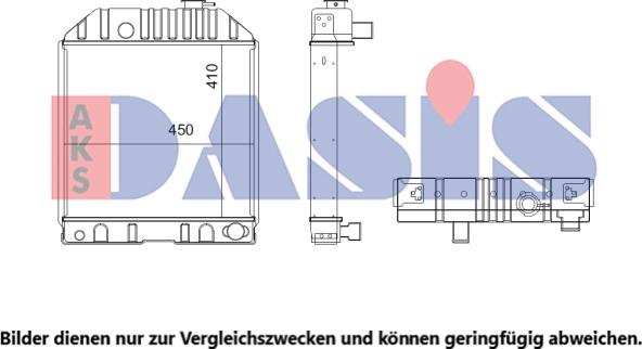 AKS Dasis 440632N - Радіатор, охолодження двигуна autocars.com.ua