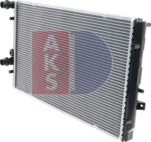 AKS Dasis 480028N - Радіатор, охолодження двигуна autocars.com.ua